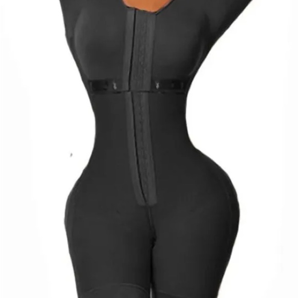 Black Body Shaper with Zipper butt lifting